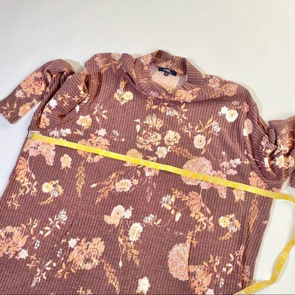 Angels forever young lightweight long sleeve floral waffle pattern shirt top 3x - Picture 5 of 7